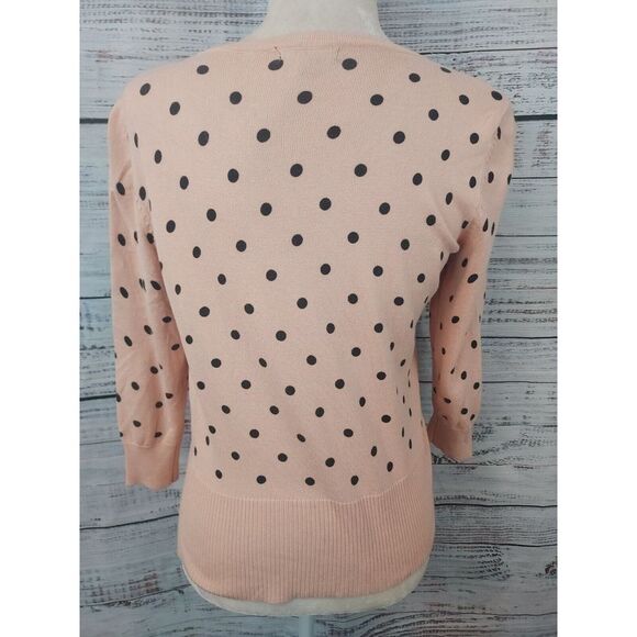 Premise Cardigan Woman Size Small Pink Polka Dot Classic Retro Style Rockabilly - Picture 5 of 9